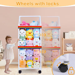 Fiobee storage sturdy structure provides stable support during play.
