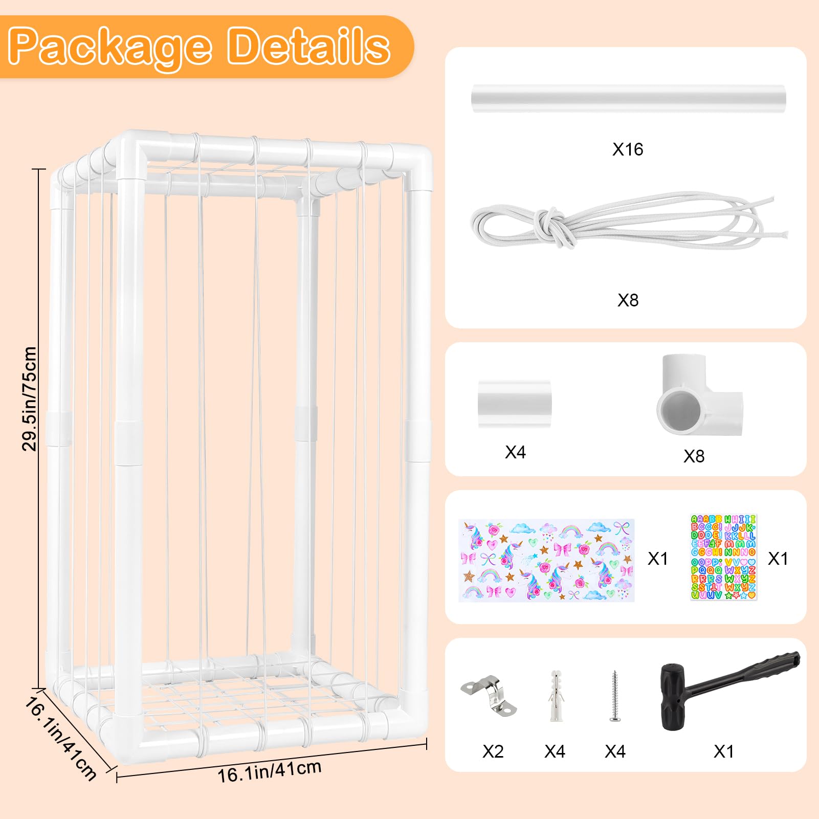FIOBEE nursery-organization solution helps keep the room tidy and safer for toddlers.