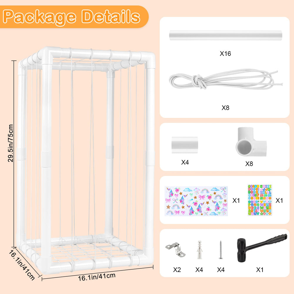 FIOBEE nursery-organization solution helps keep the room tidy and safer for toddlers.