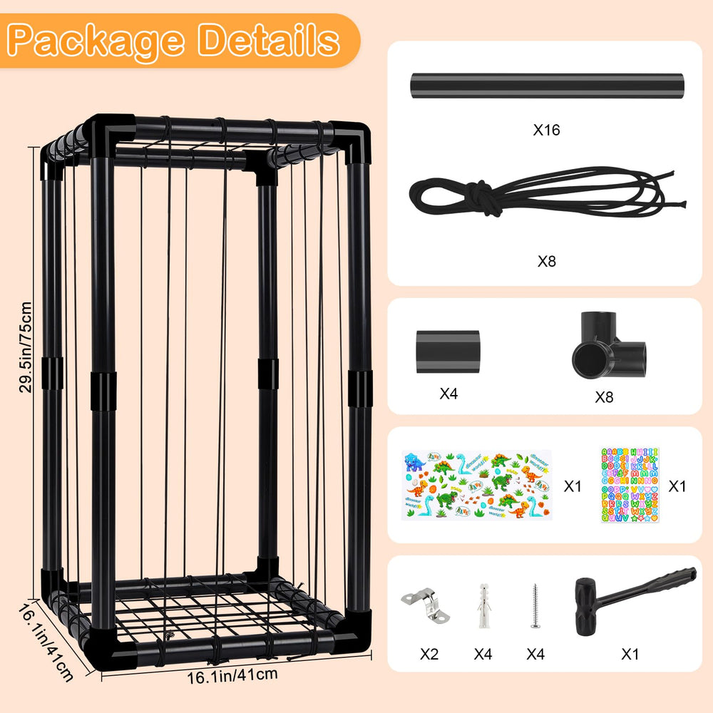 FIOBEE stuffed animals storage zoo organized nursery playroom setup in action