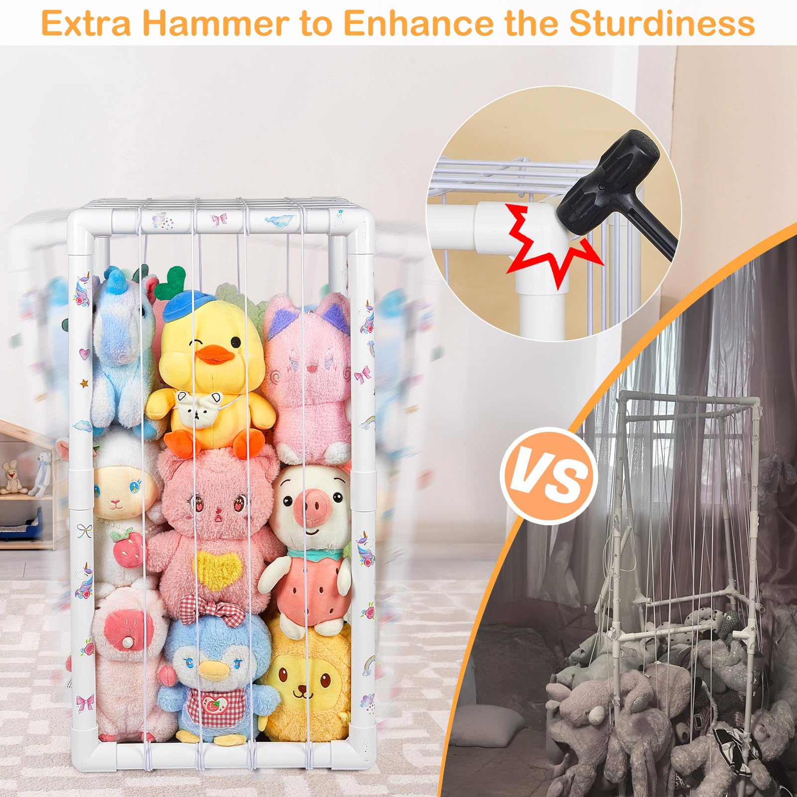 FIOBEE storage zoo vertical-space design maximizes toy storage without clutter.