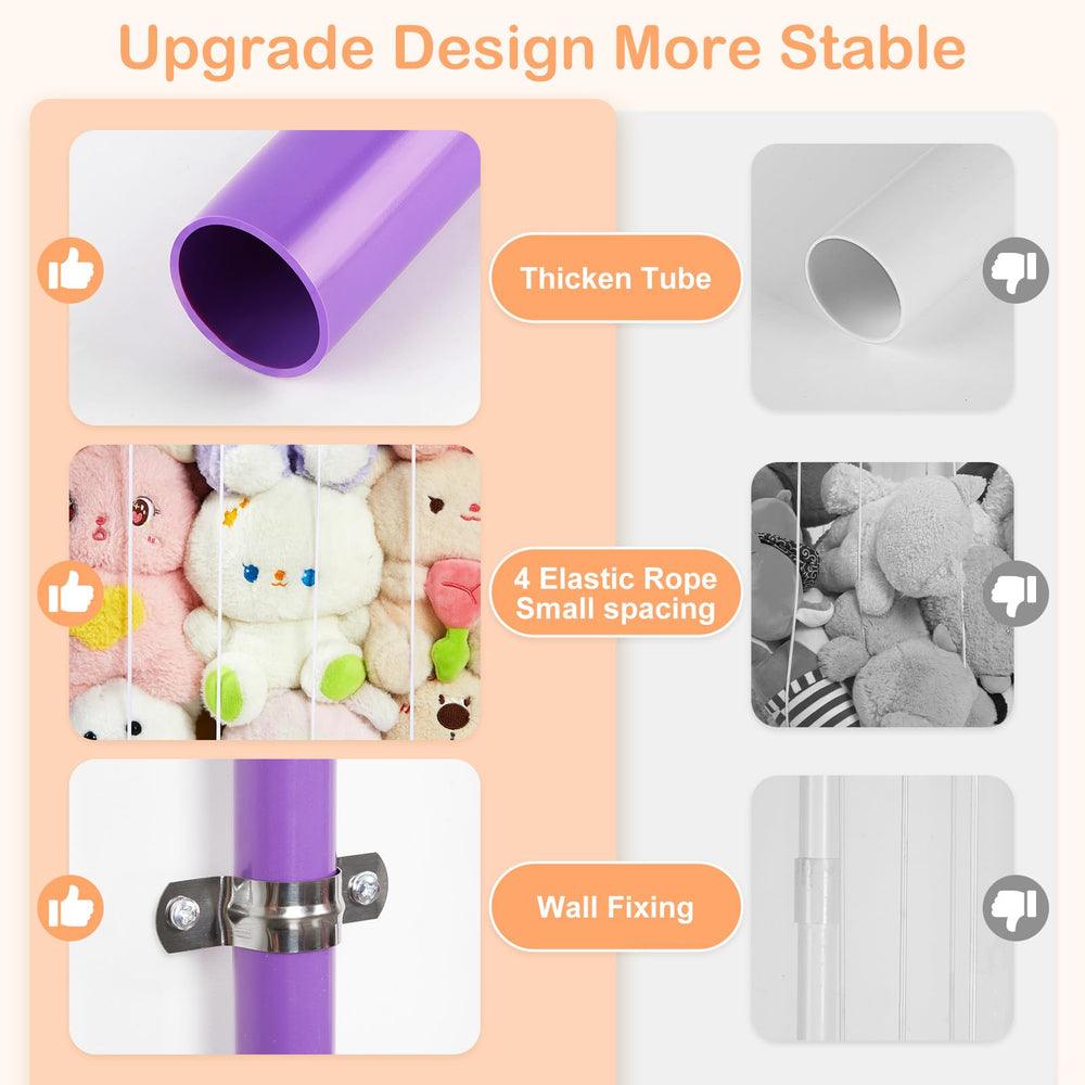 FIOBEE stuffed animals zoo playroom organization in action for easy toy retrieval.