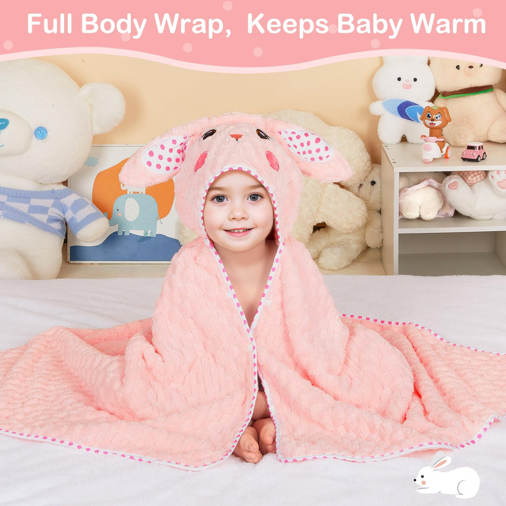 FIOBEE 55x28 inch towel provides ample coverage for toddlers during drying