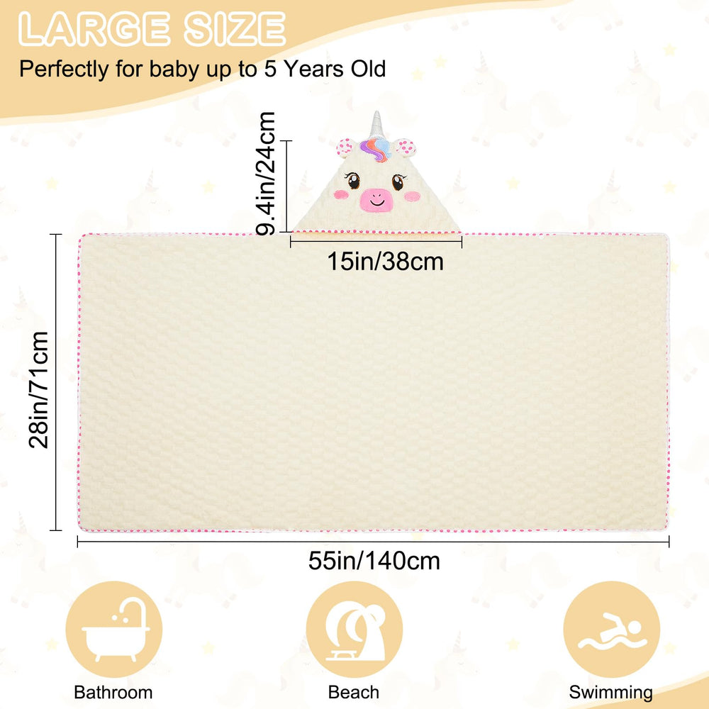 fiobee unicorn towel used as a cheerful photo prop