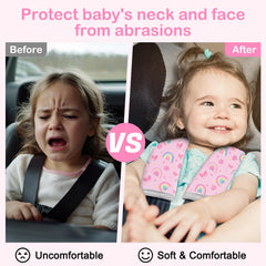 FIODAY seat belt cover anti-slip inner design keeps in place