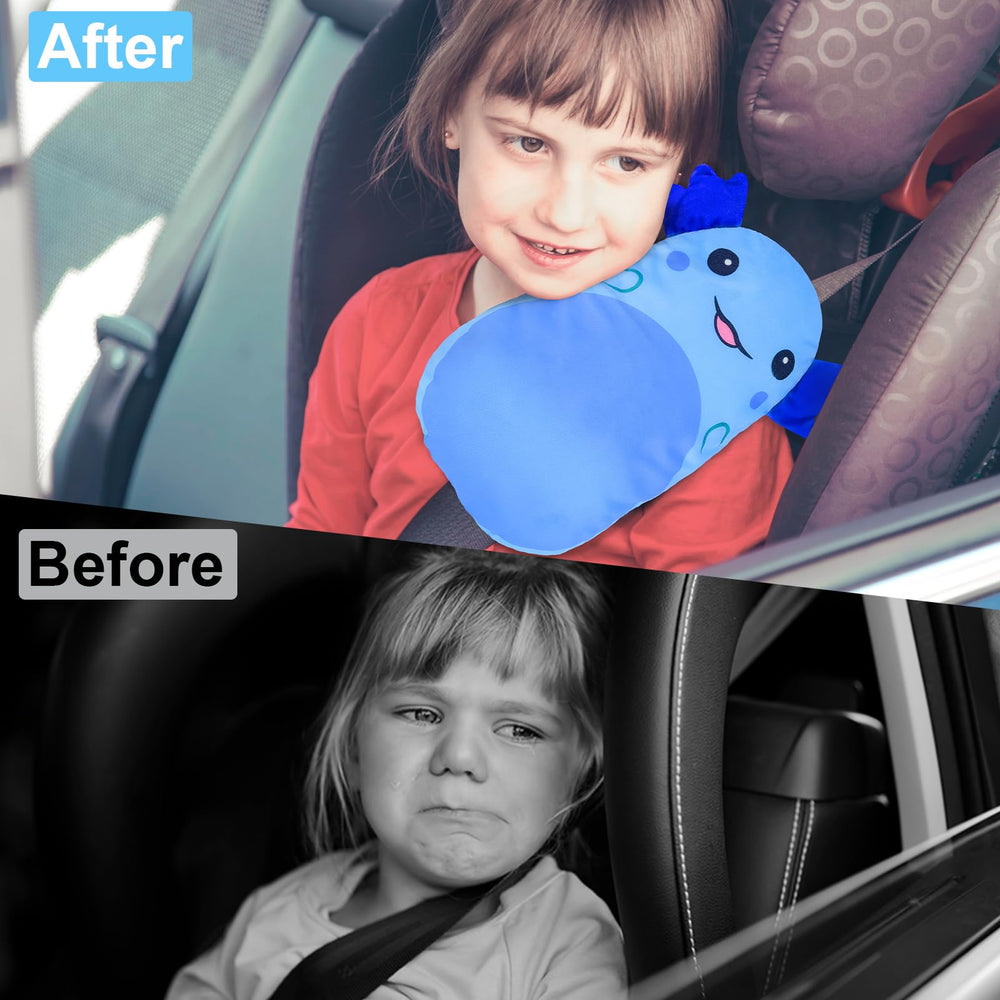 FIODAY seatbelt cover blue easy installation fits most car belts.