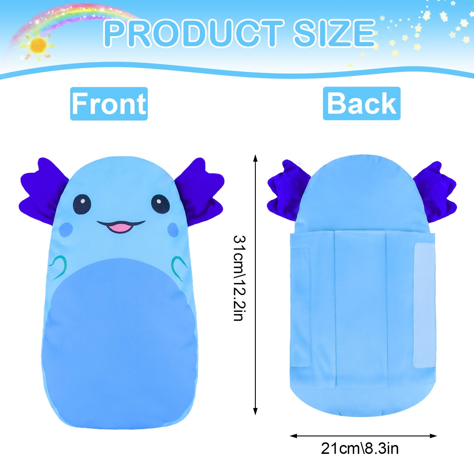FIODAY seatbelt cover blue versatile as travel pillow or room decor.