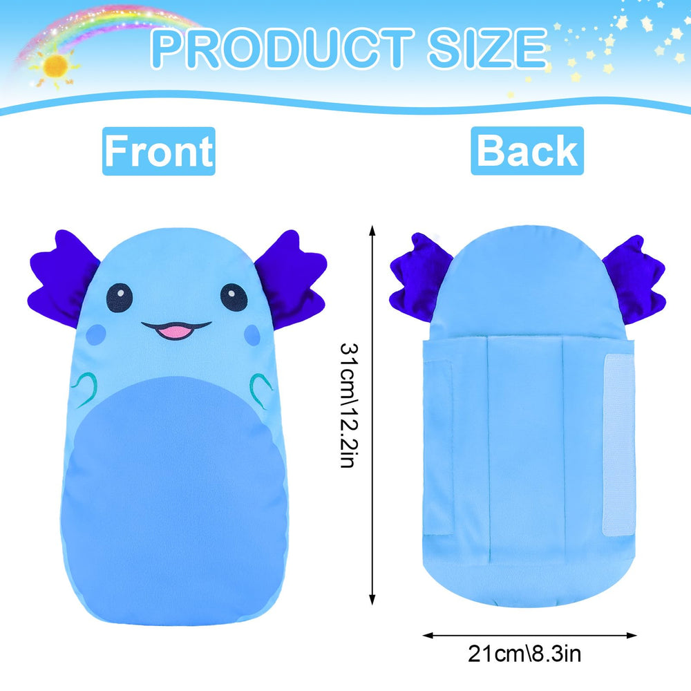 FIODAY seatbelt cover blue versatile as travel pillow or room decor.