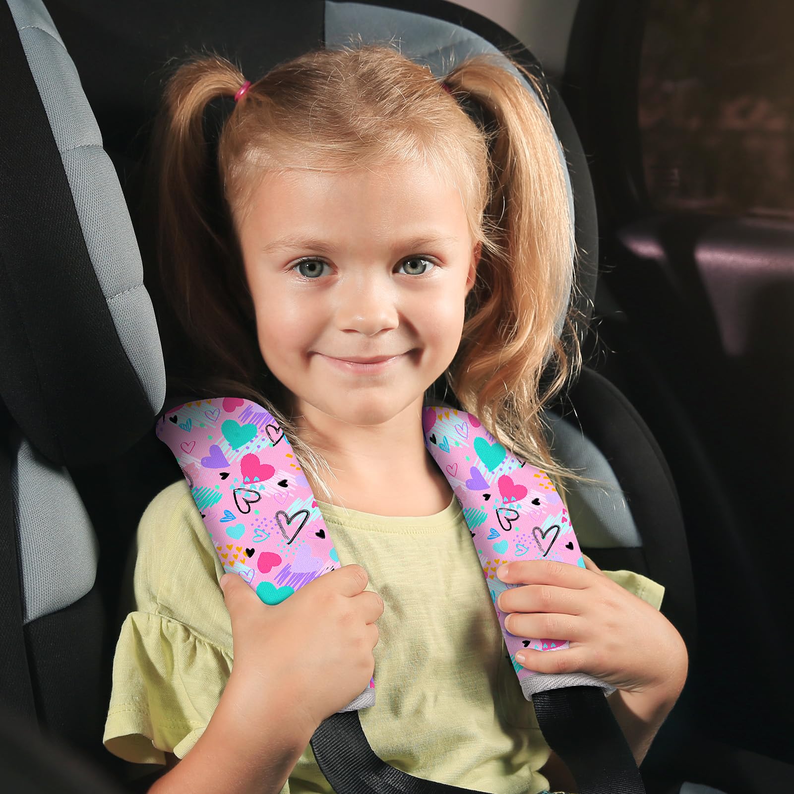 FIODAY seatbelt cover multifunction use as backpack strap pad.