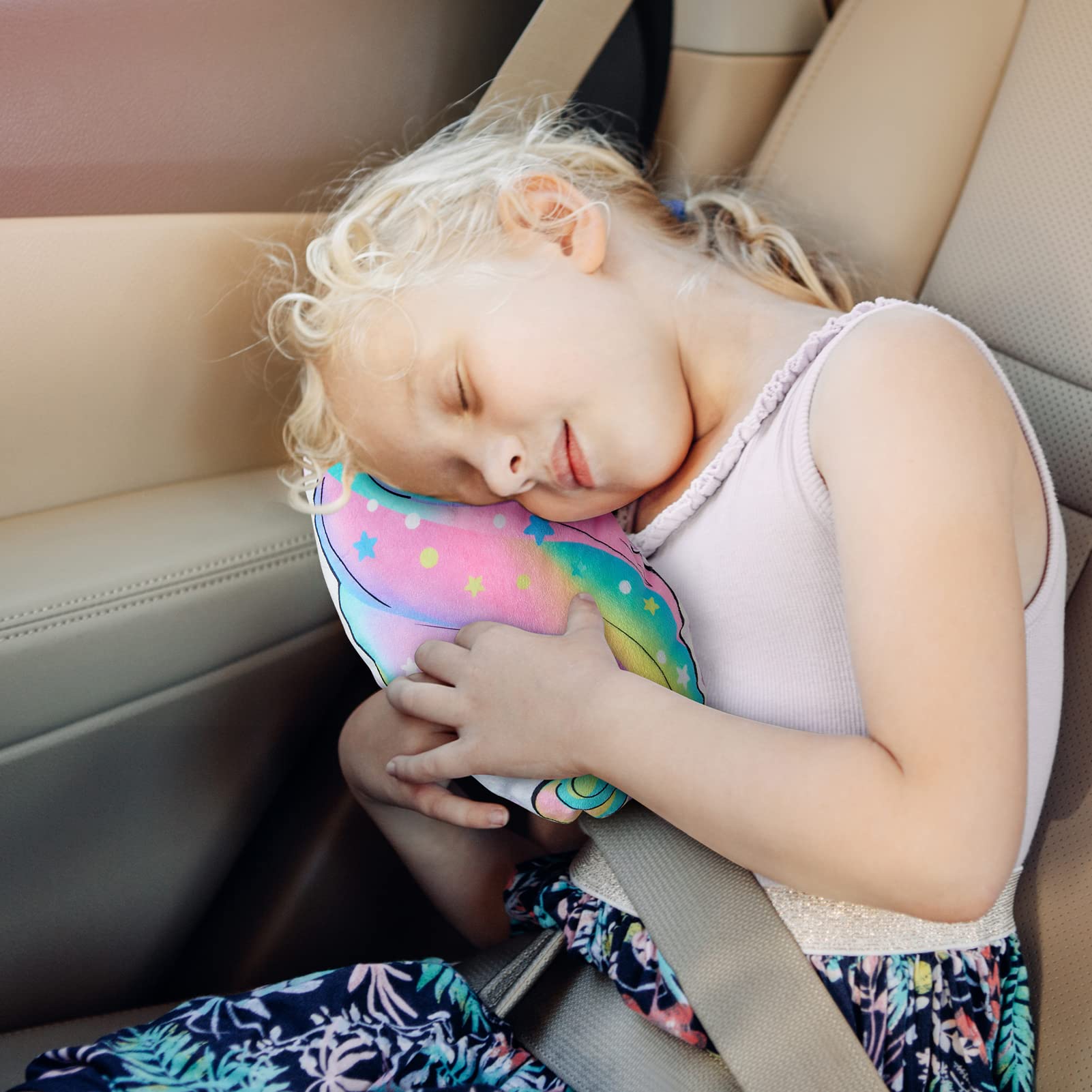 FIODAY unicorn design appeals to kids during rides.