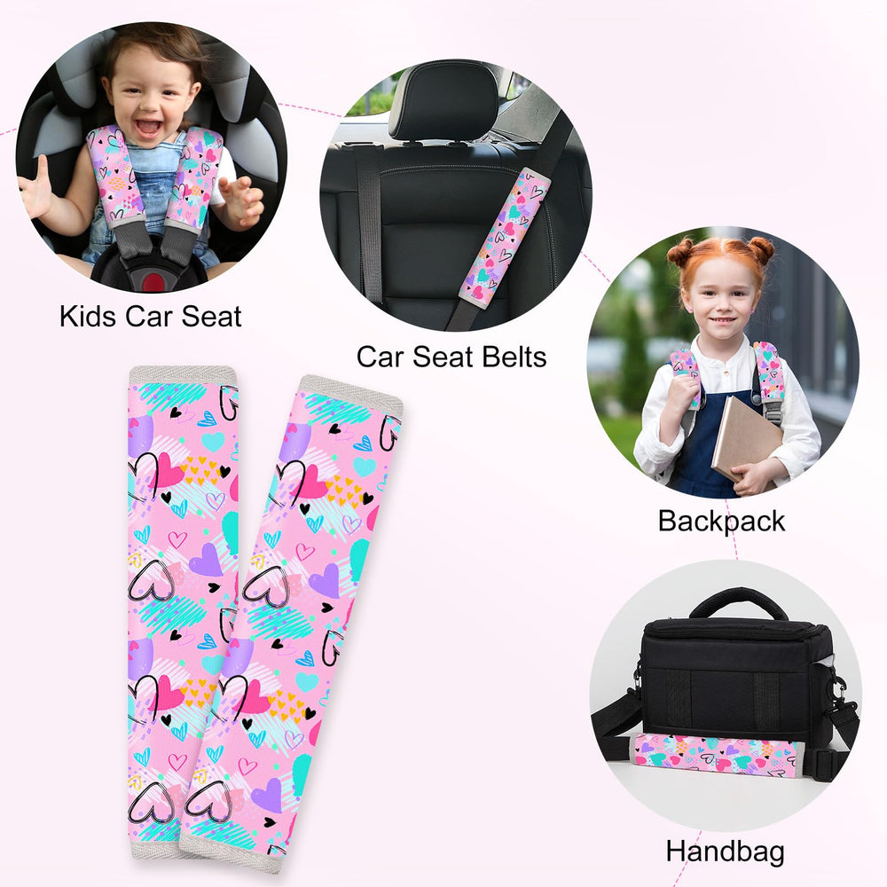 FIODAY seatbelt cover rounded corners protect delicate skin softly.