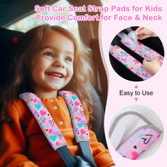 FIODAY seatbelt cover universal-fit shown on stroller demonstrates versatile sizing.