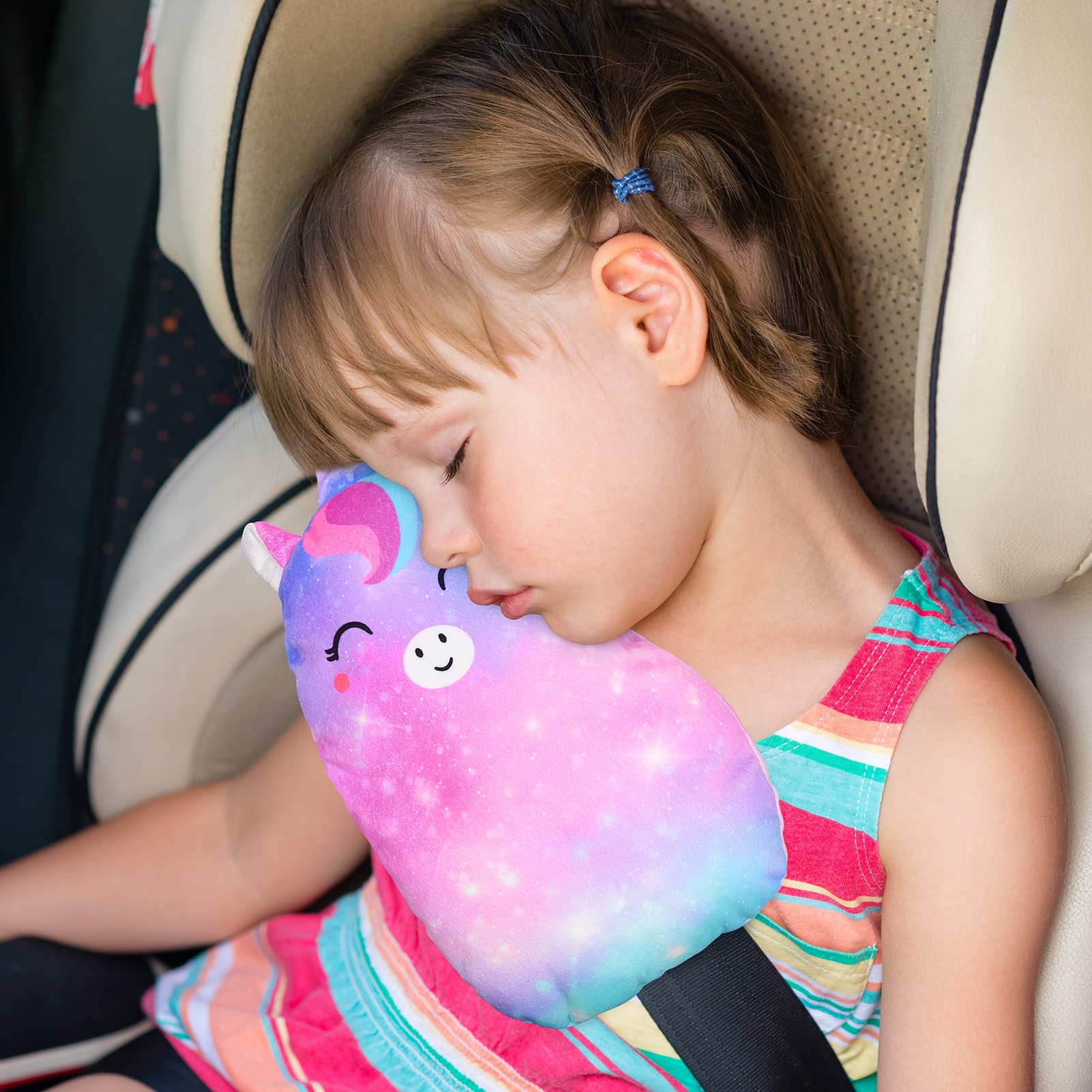 FIODAY unicorn pillow highlights soft fabric and gentle touch