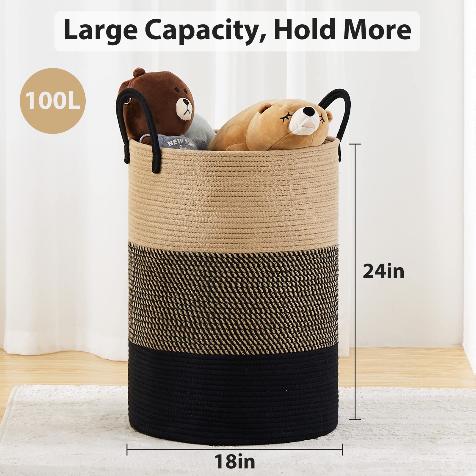 Fiona's magic brown black Nordic design adds stylish, versatile home organization.
