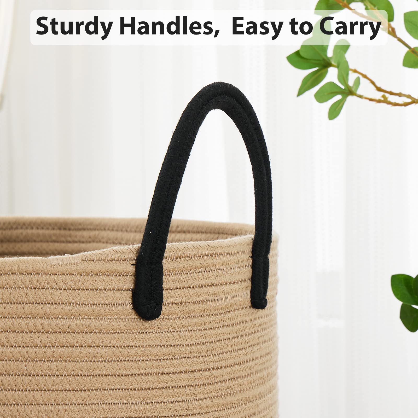 Fiona's magic collapsible hamper preserves shape for easy storage when not in use.