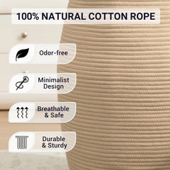 Fiona's magic laundry hamper shows 65L dirty clothes capacity for organized sorting.