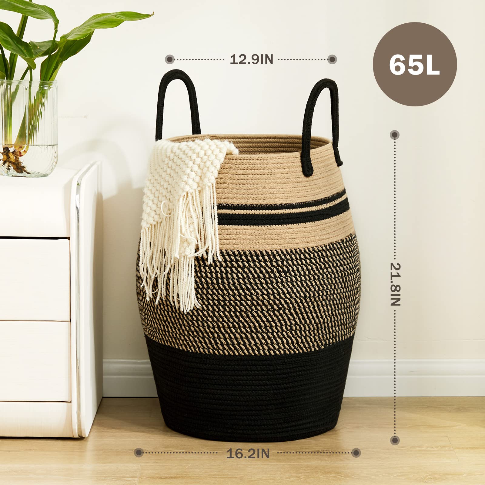 Fiona's magic laundry hamper folded storage saves space when not in use.