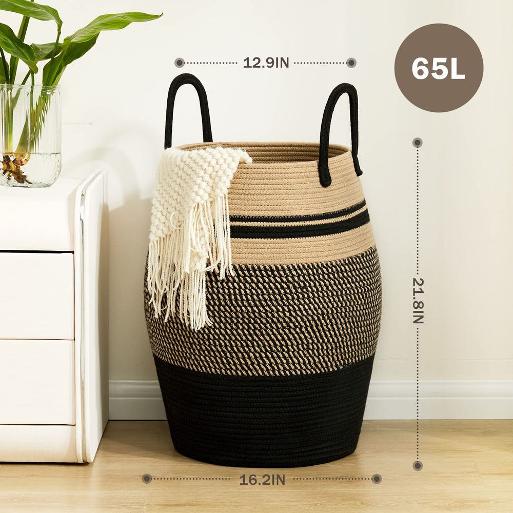 Fiona's magic laundry hamper folded storage saves space when not in use.