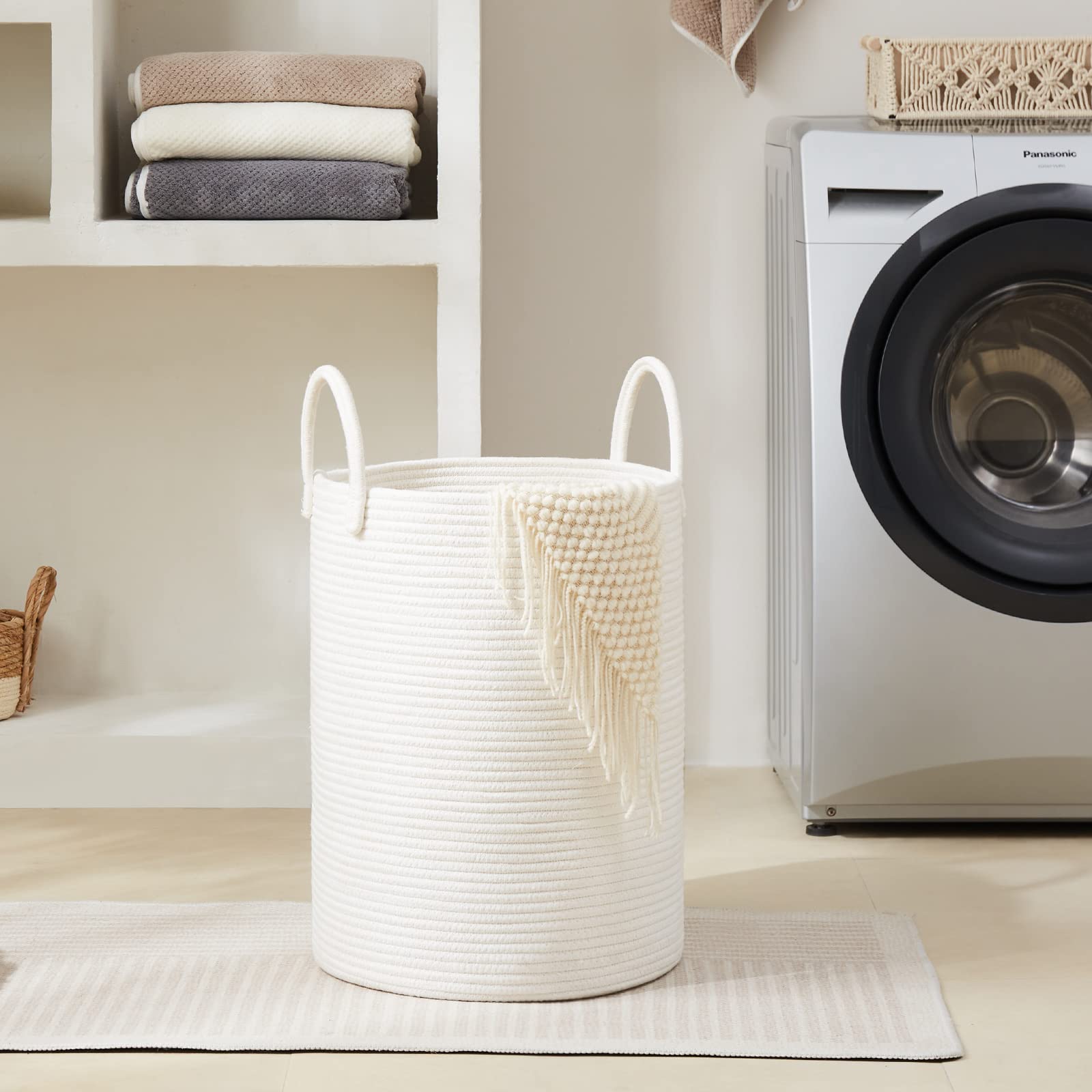 Fiona's magic reinforced-handles resist heavy loads for easy carrying around the home.