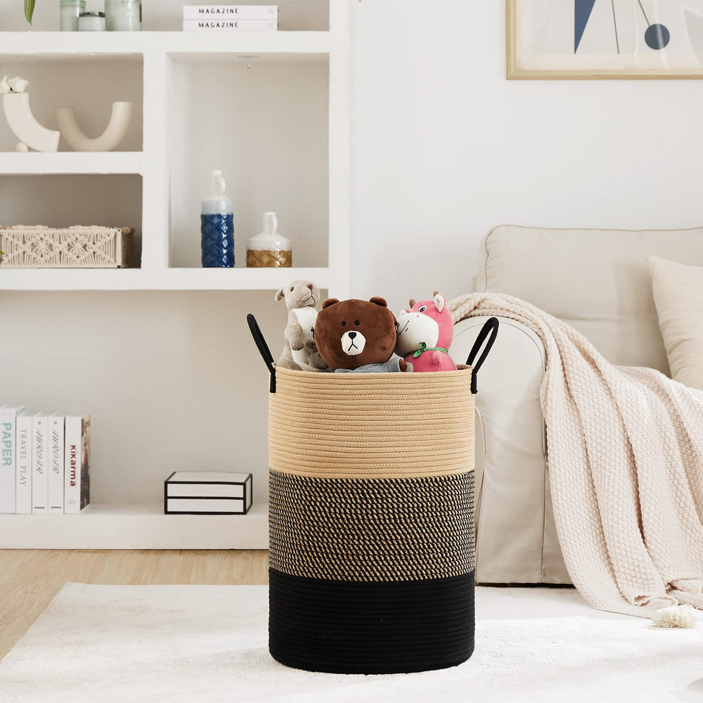 Fiona's magic woven basket with cotton rope texture for durable daily use.