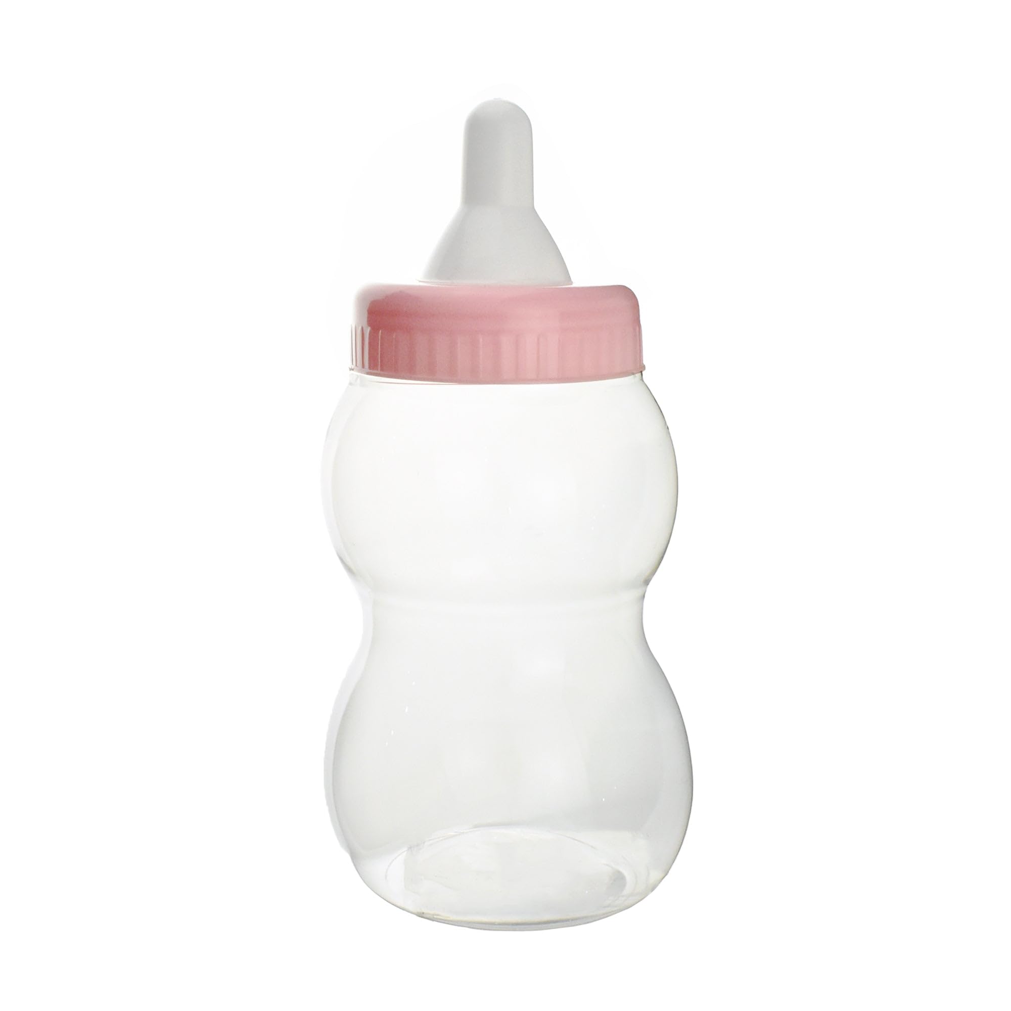 Firefly Imports jumbo milk bottle coin bank in light pink, ideal for shower games and keepsake display.