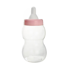 Firefly Imports jumbo milk bottle coin bank in light pink, ideal for shower games and keepsake display.