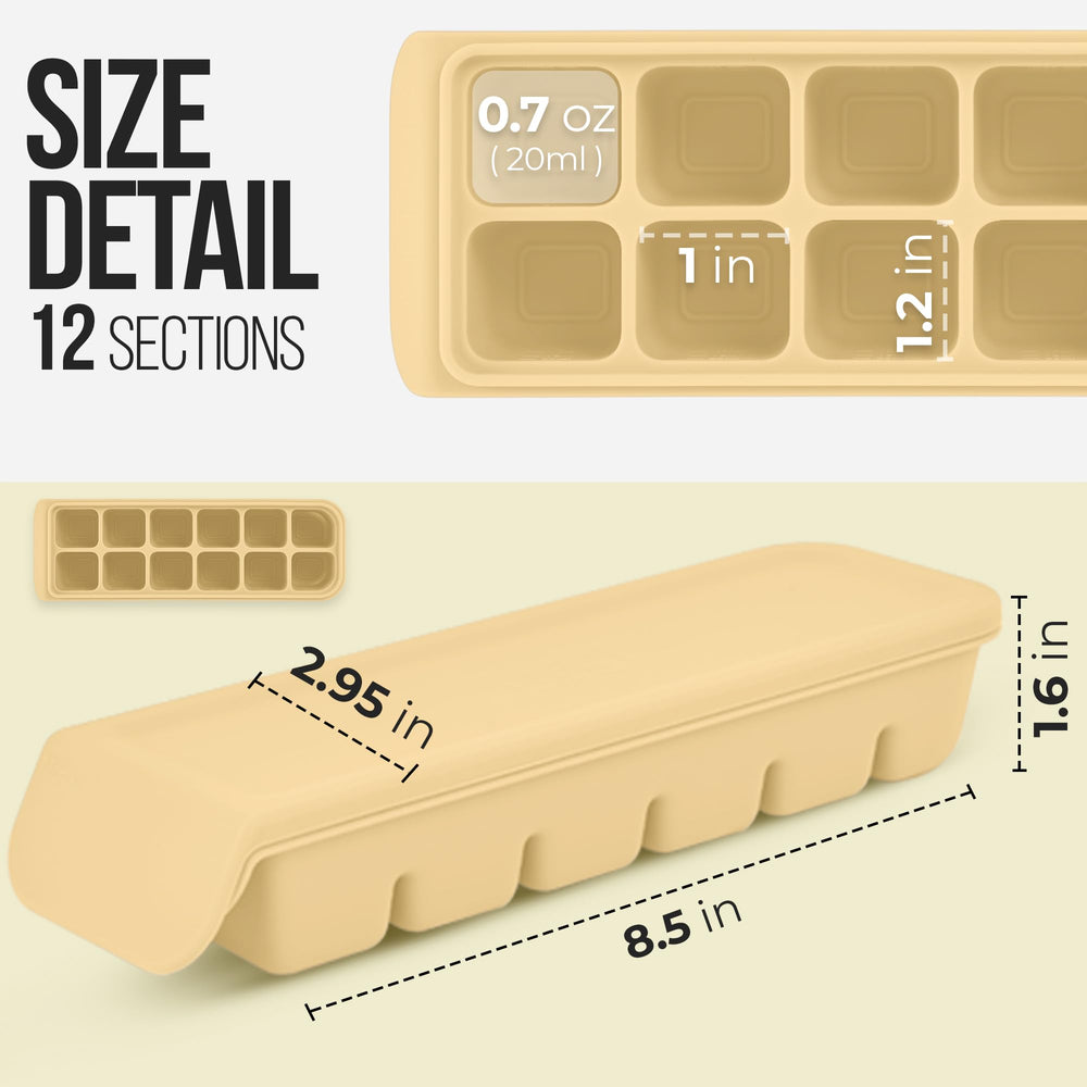 Firgi versatile tray for baby food, coffee ice, broths, and herbs