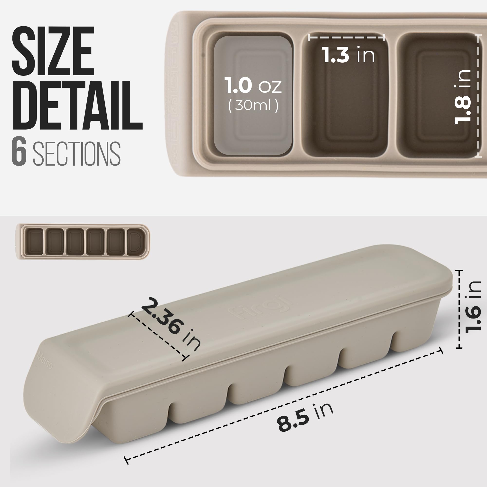 Firgi dishwasher-safe silicone tray for simple cleanup