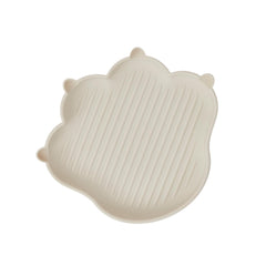 Firgi MEOW silicone plate with cat design; durable and easy to clean.