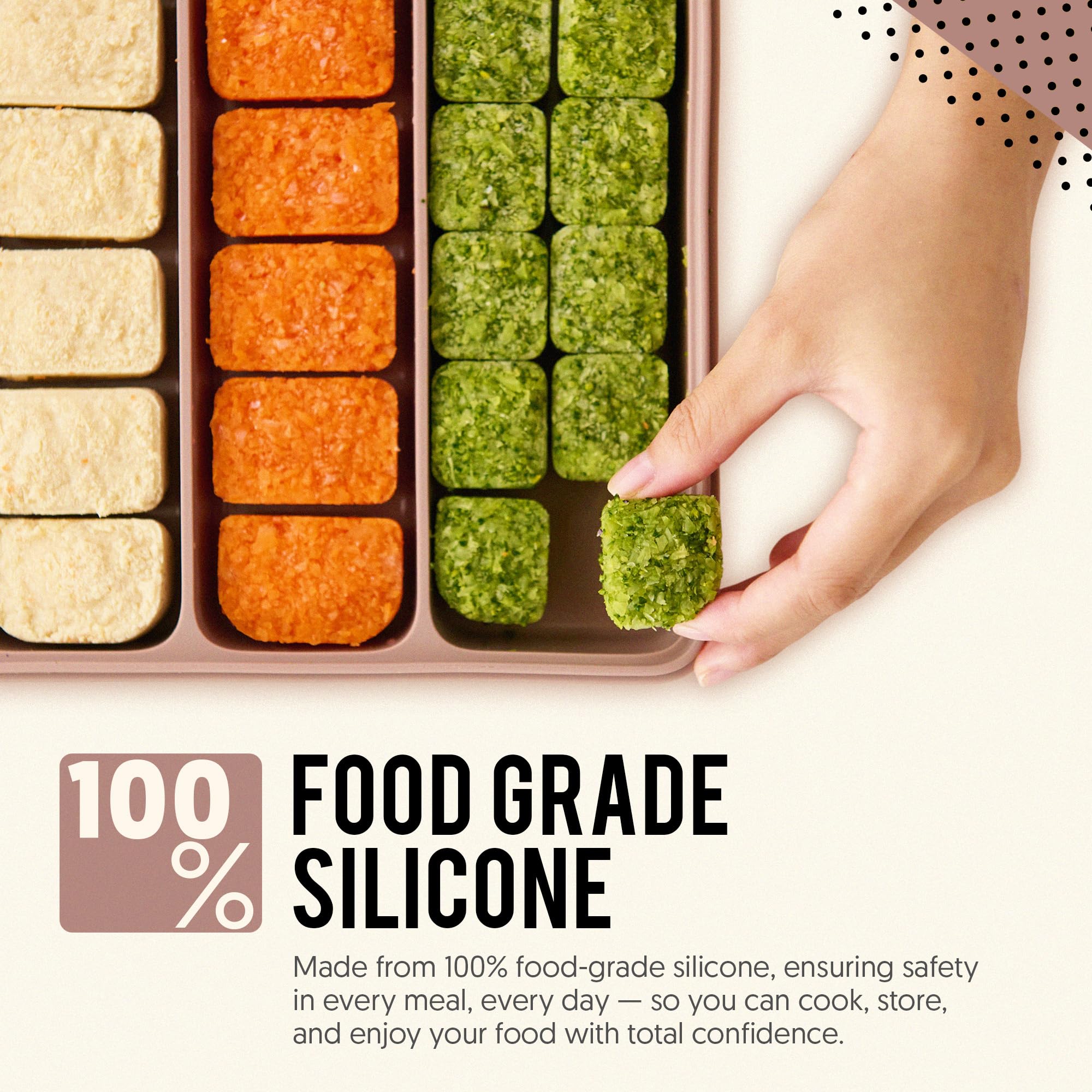 Firgi microwave-freezer-safe silicone container is ideal for reheating and storage.