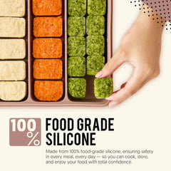 Firgi microwave-freezer-safe silicone container is ideal for reheating and storage.