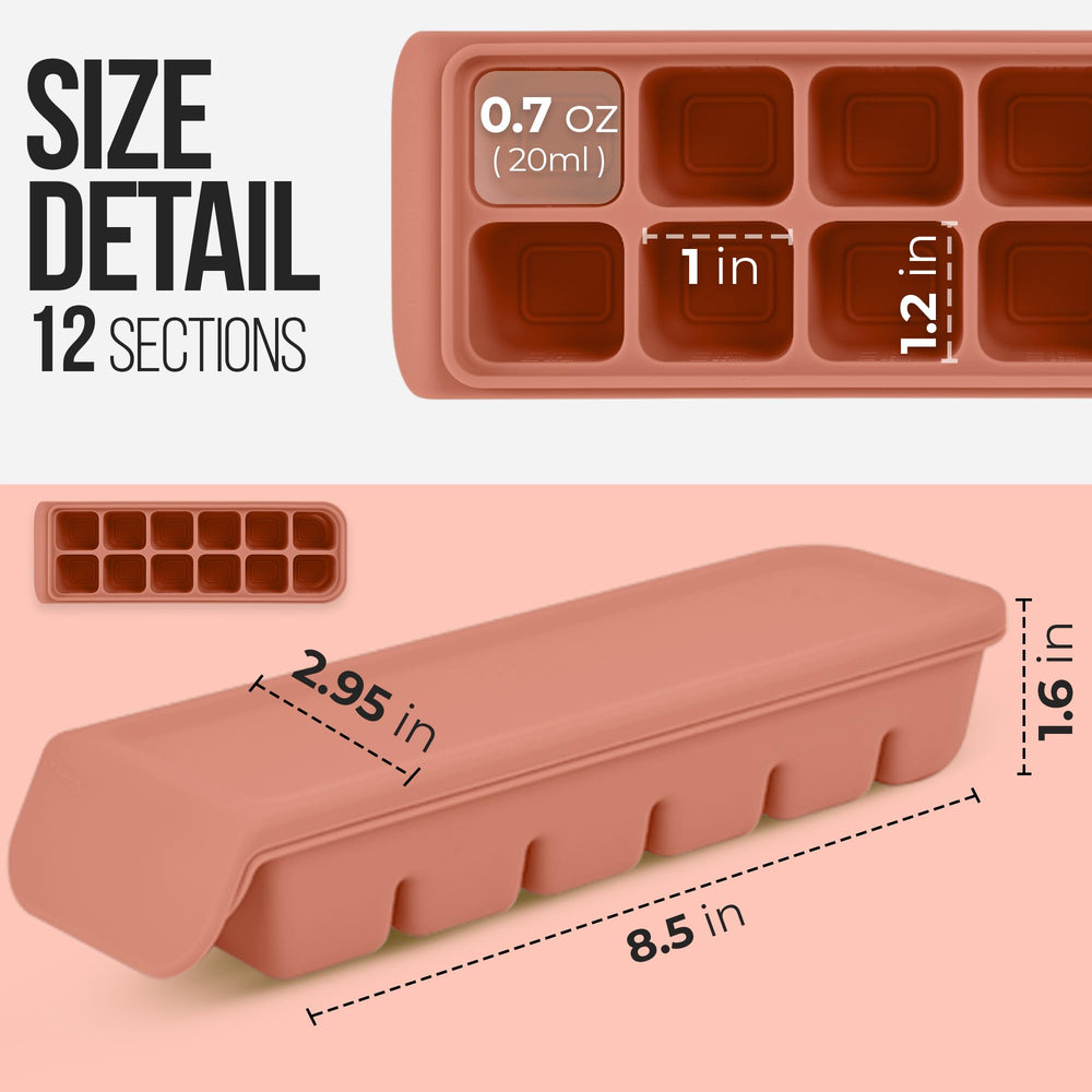 Firgi multi-use freezer tray suitable for baby meals and beverages.