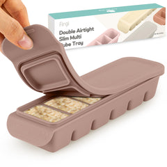 Firgi silicone ice cube tray with lid six 1oz sections for precise portions