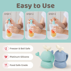 Firgi teething-friendly edges close-up for gentle lip contact protection.