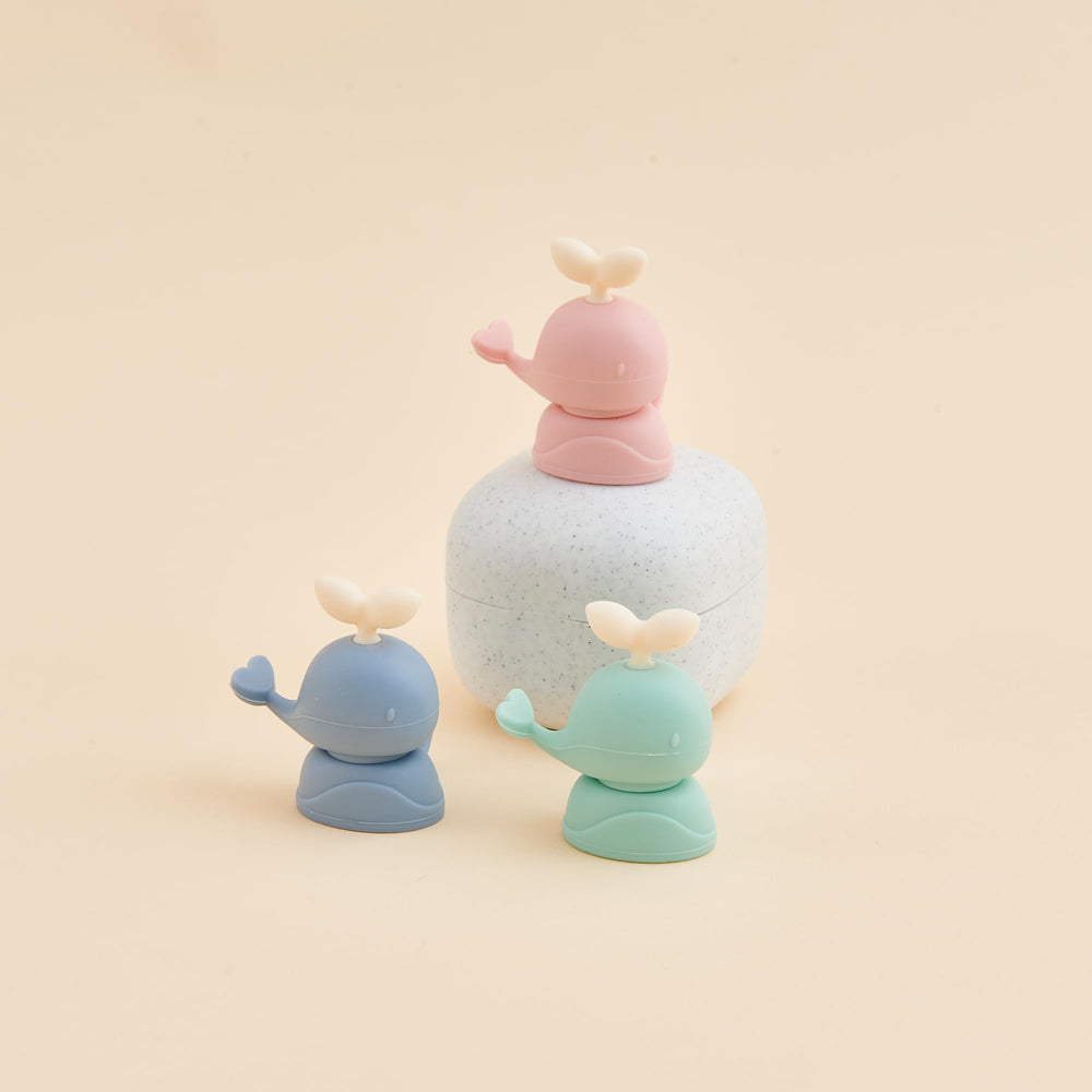 Firgi Whale SoftSip Topper BPA-free silicone ensures baby-safe feeding.