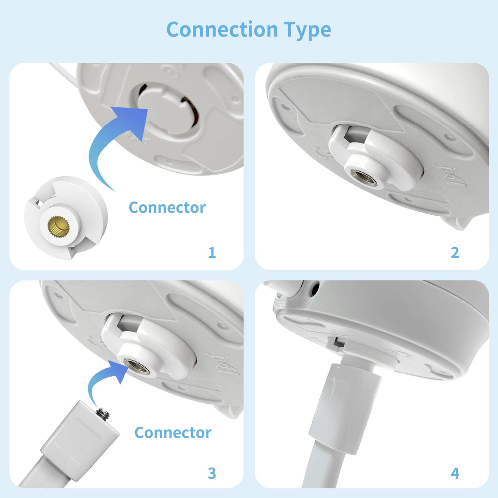 Firskids baby monitor mount length of 50 cm allows flexible positioning.