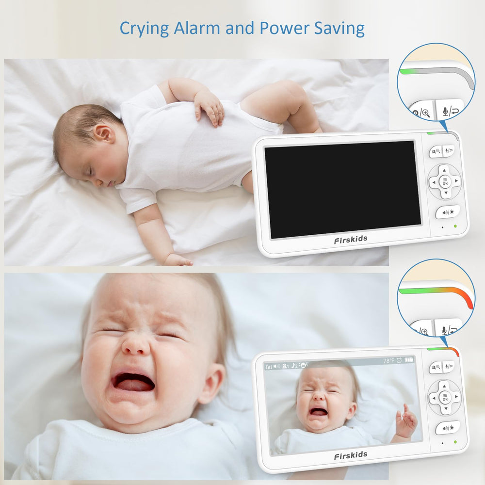 Firskids 4000mAh battery with ECO mode stretches monitoring up to 32 hours.