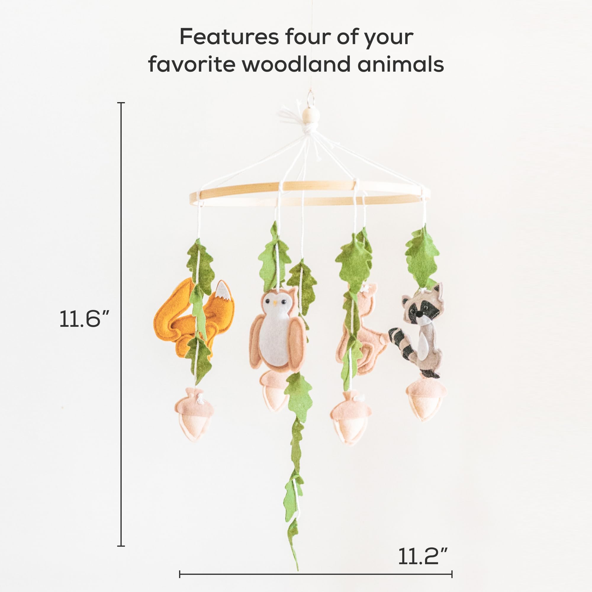 First Landings forest mobile owl — gentle visuals for early sensory delight.