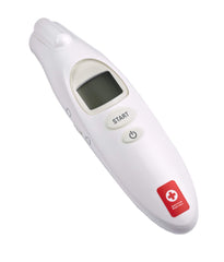 The First Years American Red Cross no-touch thermometer front view for quick, gentle readings.