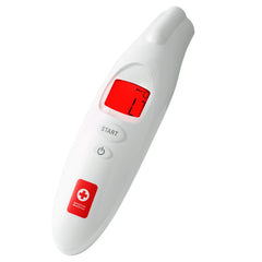 The First Years American Red Cross thermometer large screen display enables easy reading.