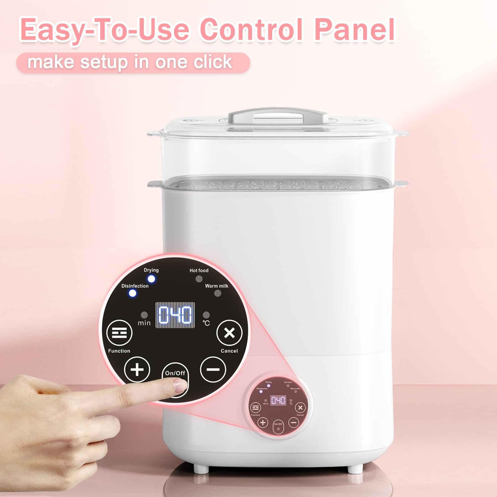 Fisca low-noise operation for a quiet sterilization process