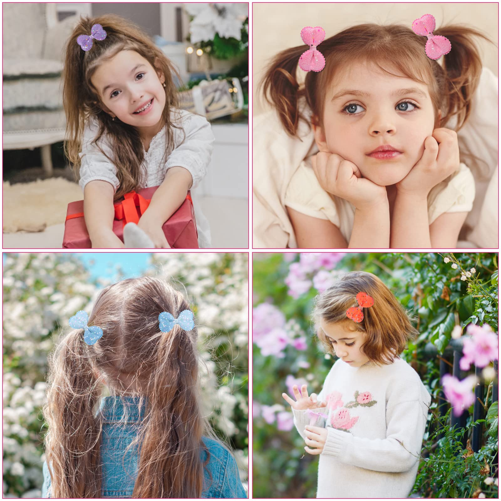 Fishdown Glitter Bows color varieties pack shows vibrant, outfit-matching options.