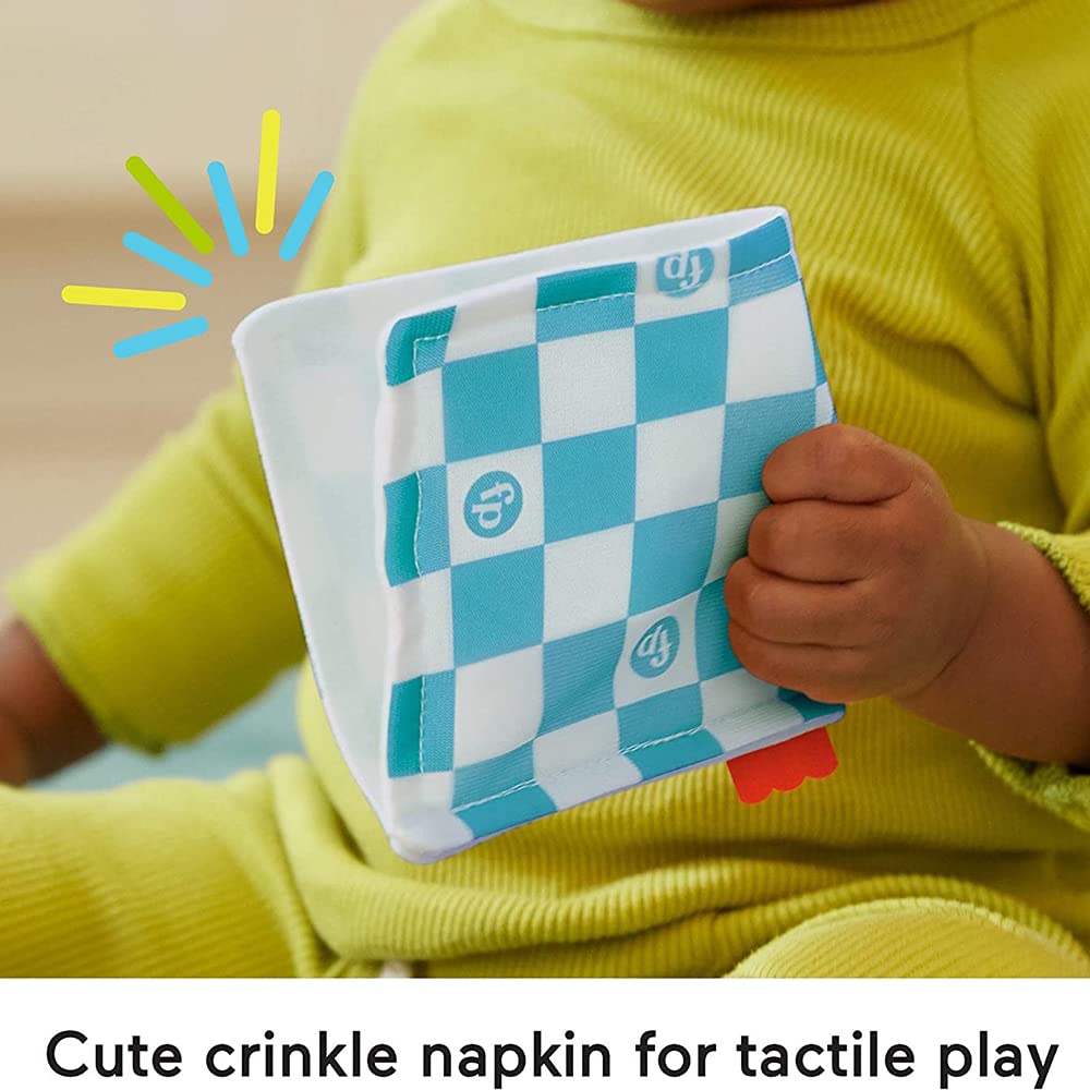 Fisher-Price Baby Bakery Treats gift set includes BPA-free teether for safe chewing.