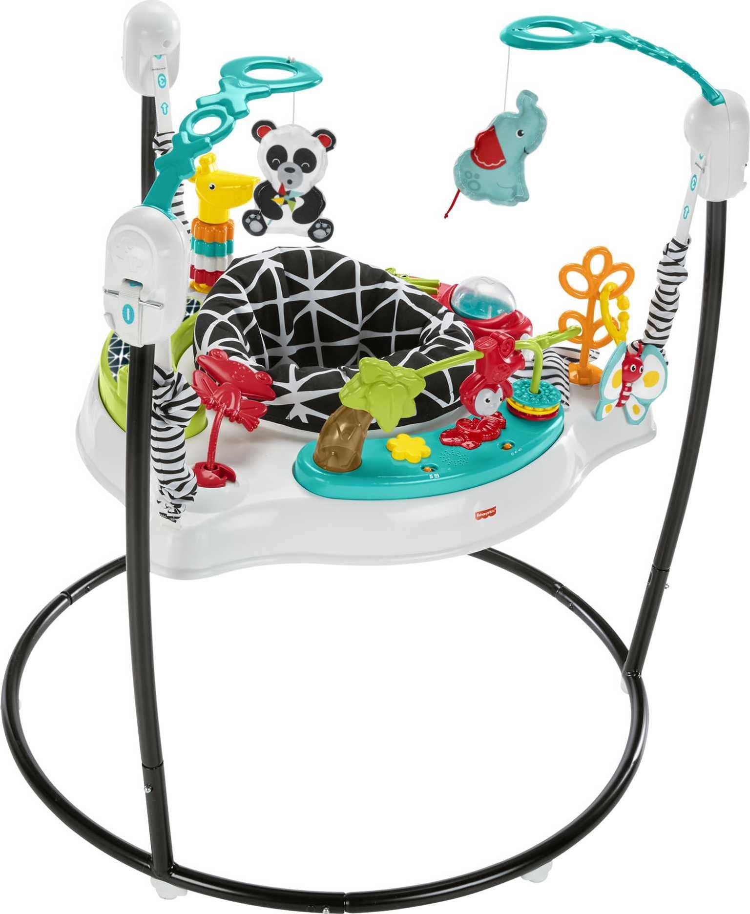 Fisher-Price Baby Bouncer Pink Petals 360-seat enables full exploration and developmental play
