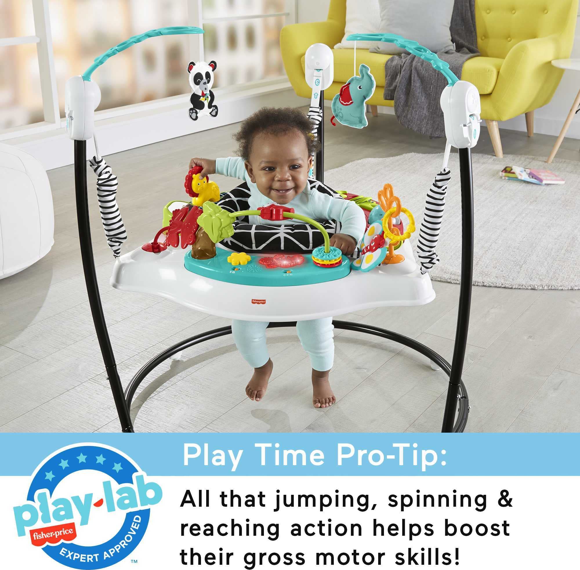 Fisher-Price lion slider and alligator flipper support fine motor skills