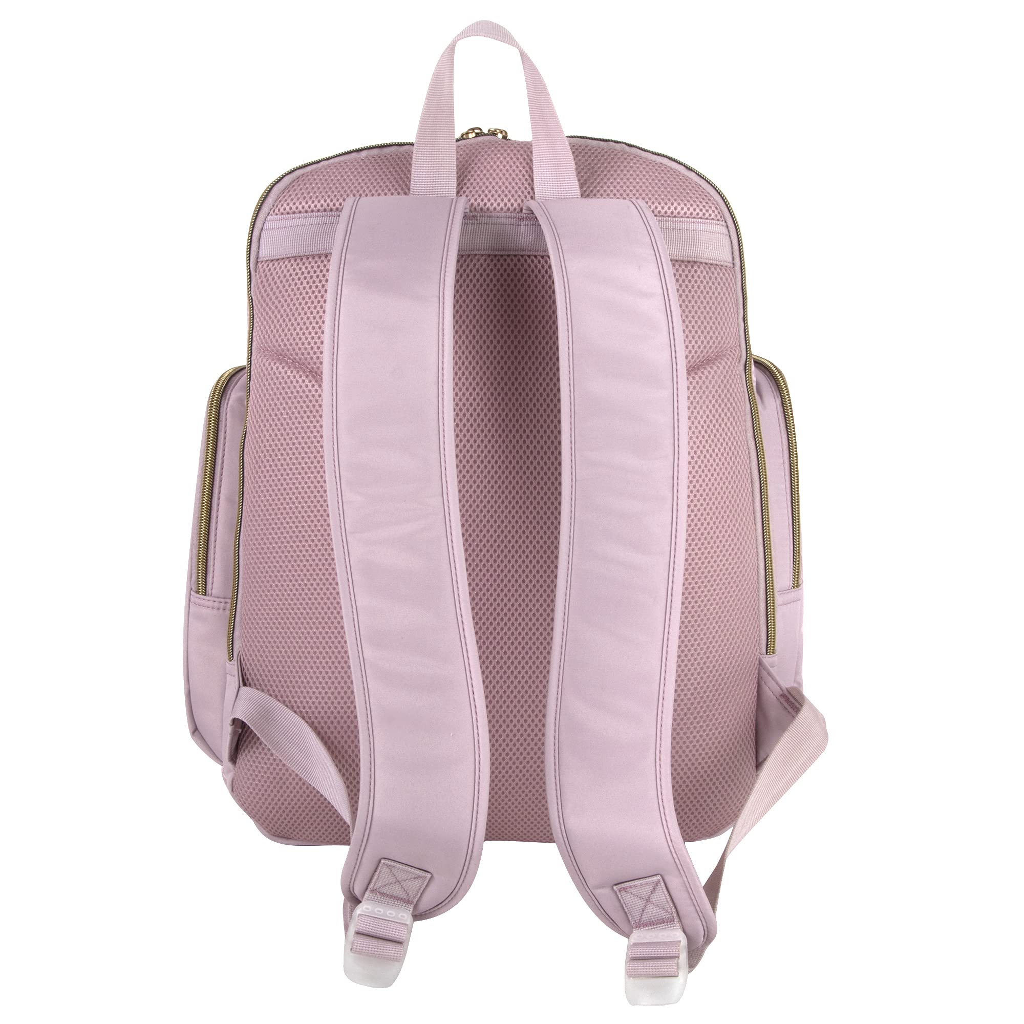 Fisher-Price Baby Fastfinder Gemma bag changing pad pink provides portable changing station