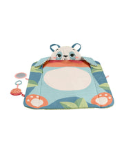 Fisher-Price Baby Planet Friends crinkle toy adds tactile stimuli.