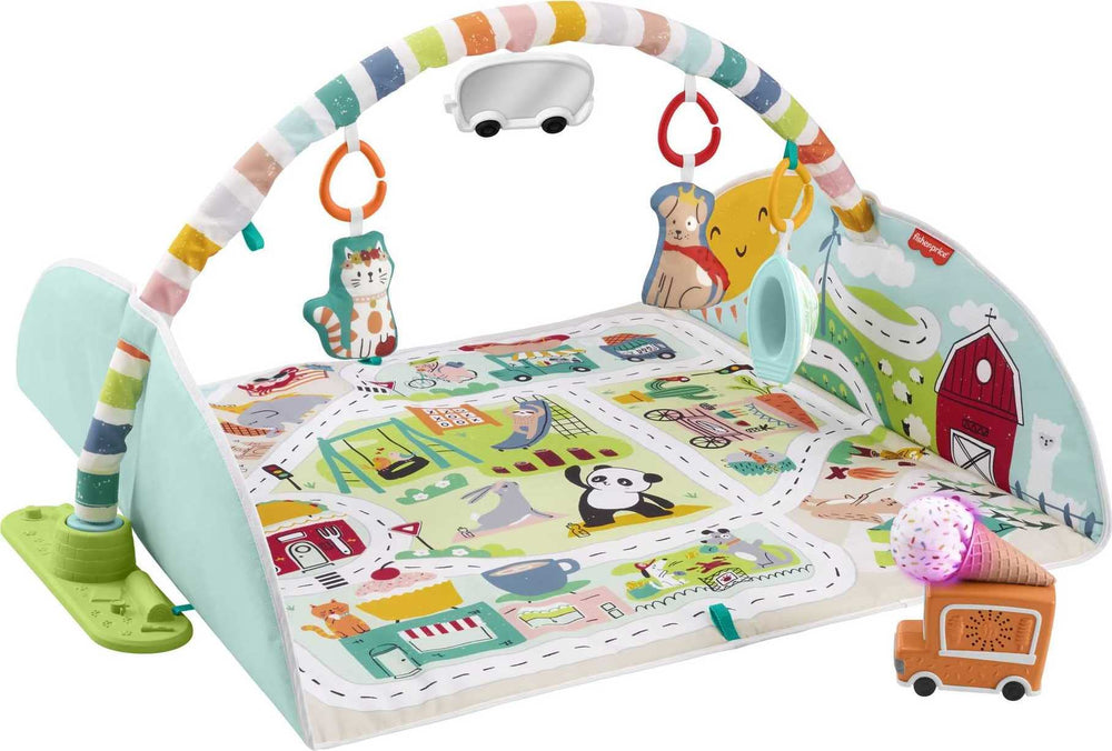 Fisher-Price baby playmat city gym wide view for lay and play room to grow