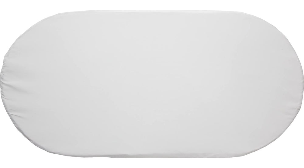 Fisher-Price bassinet sheet with universal-fit view for Stow 'n Go and more.