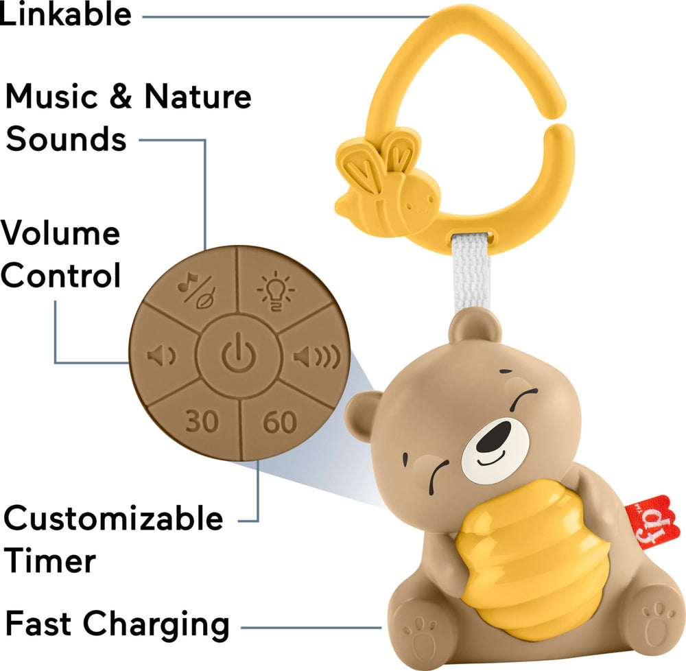 Fisher-Price Beary fast-charging USB-C cable powers ready-to-use nights.